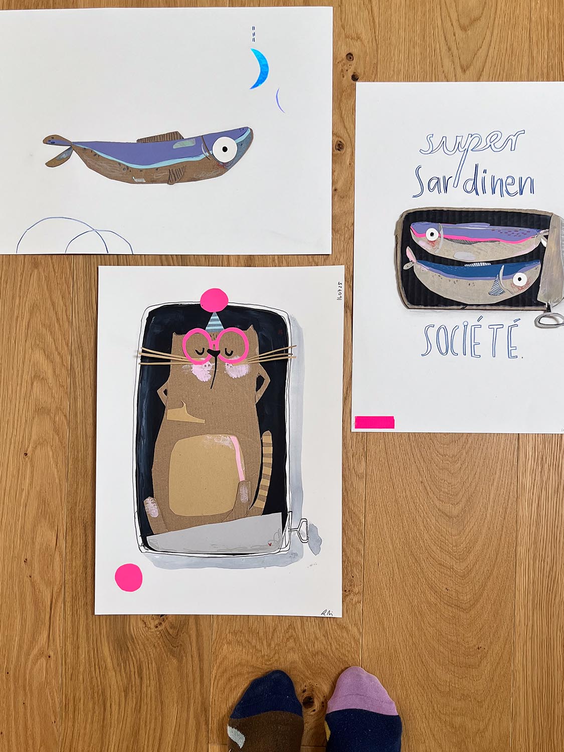 Schnipselkunst Papier | Bastelvorlage