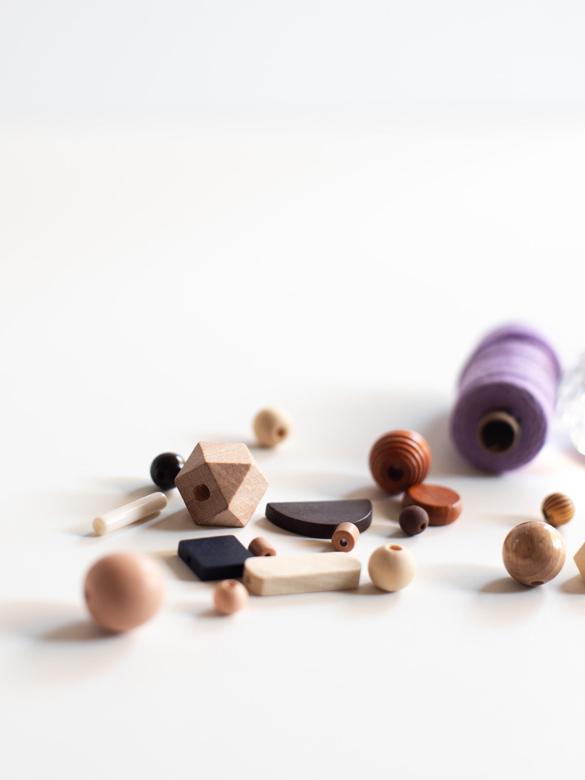 Übersicht aller Perlen aus dem Perlenset Kaffee von Halfbird