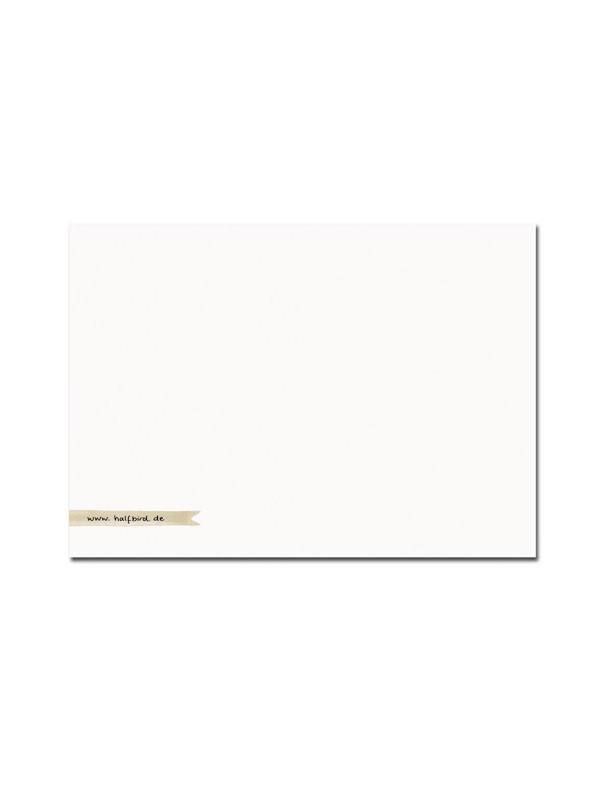 postkarte Rückseite leer mit homepage