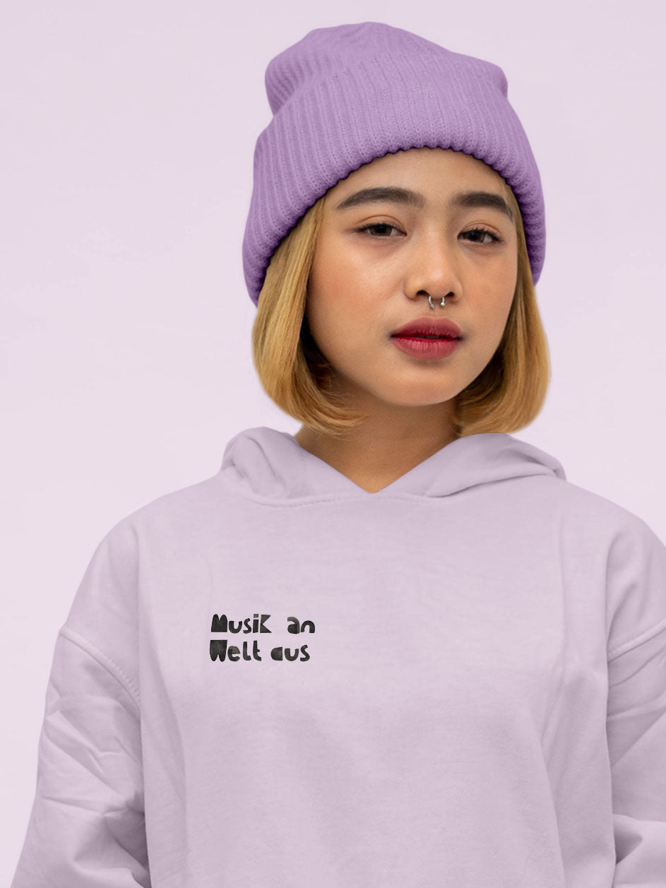 Bügelbild randlos "Musik an Welt aus"