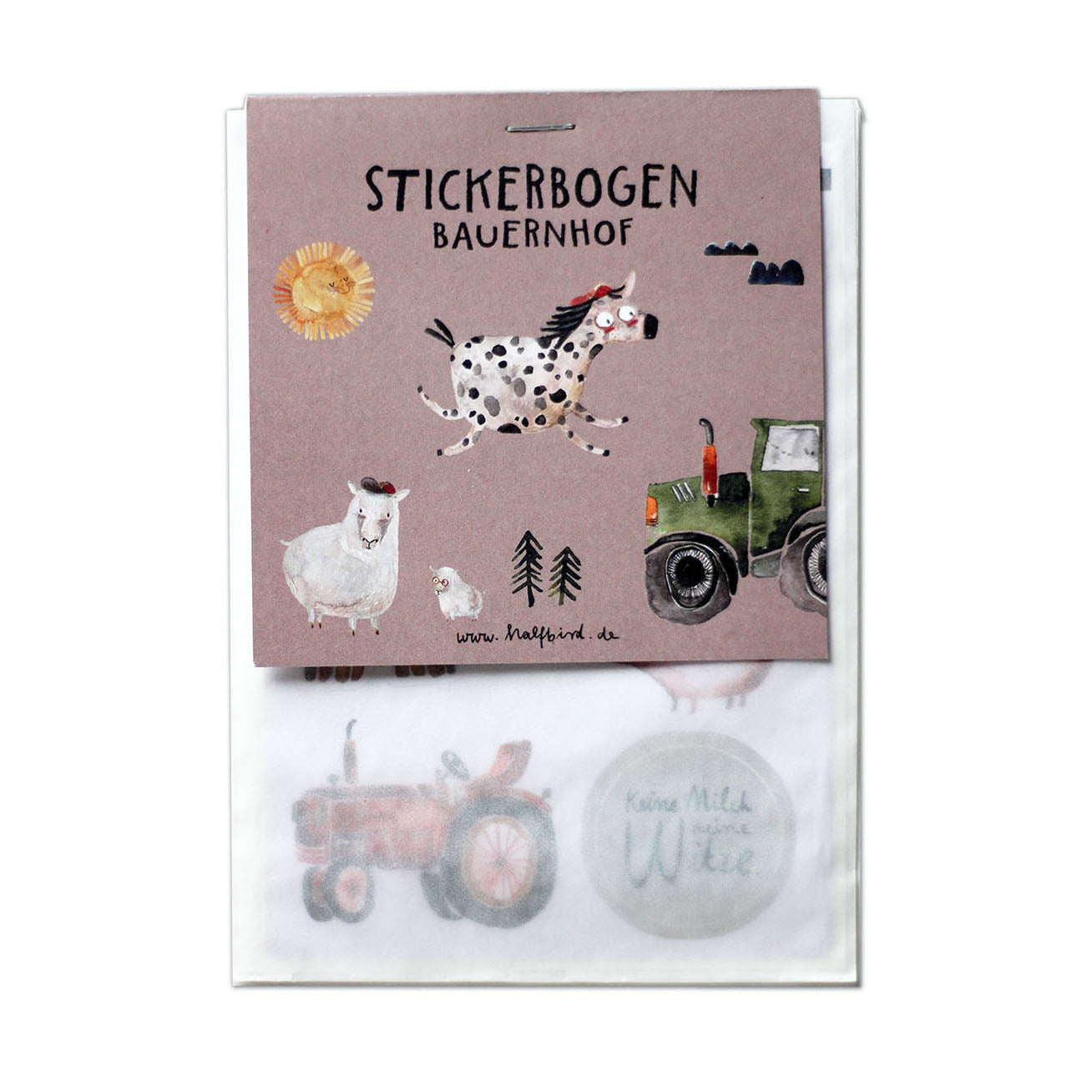 Stickerbogen Bauernhof von halfbird aus papier