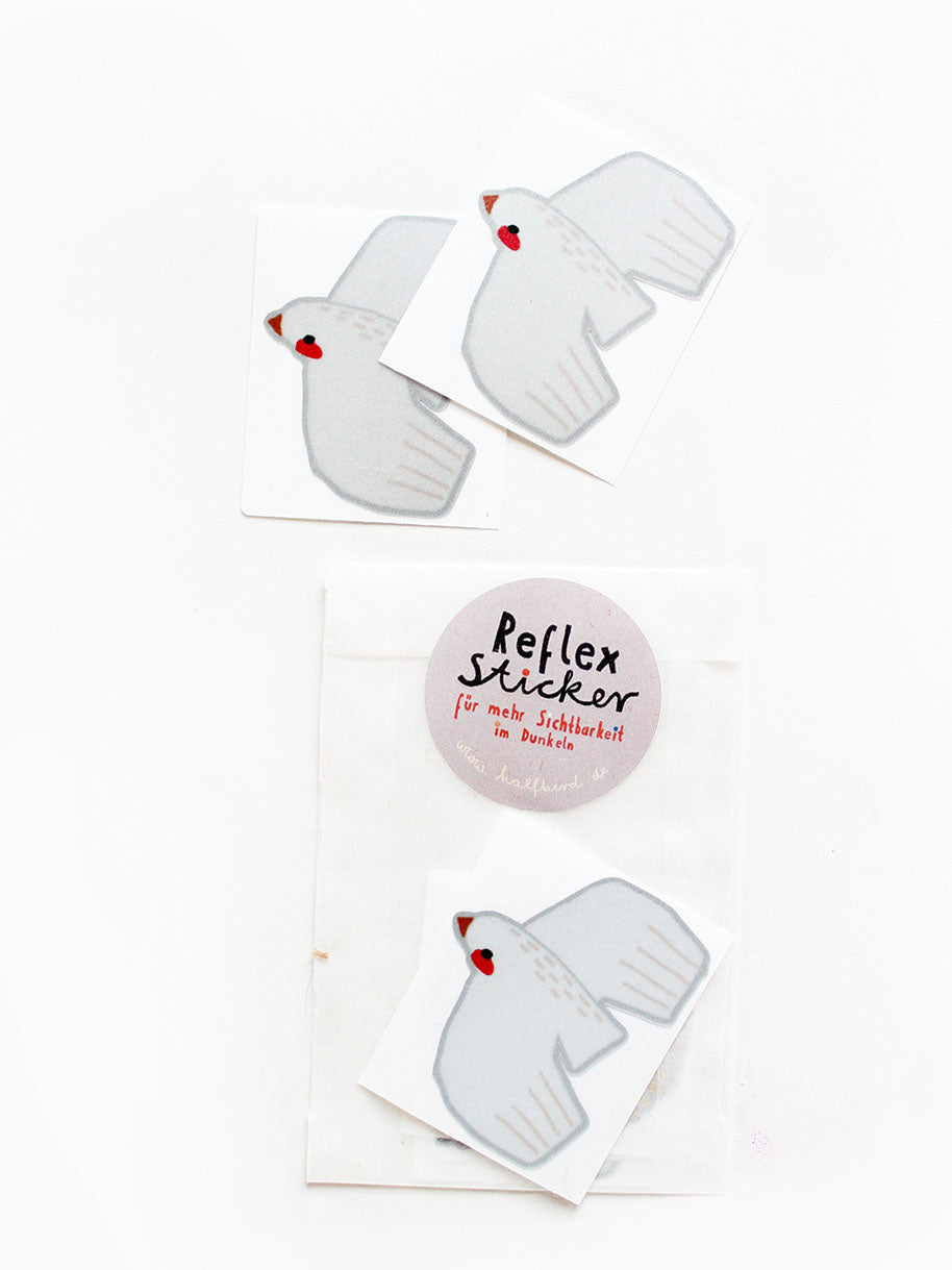Reflektierende Sticker "Friedenstaube" | 3er Set