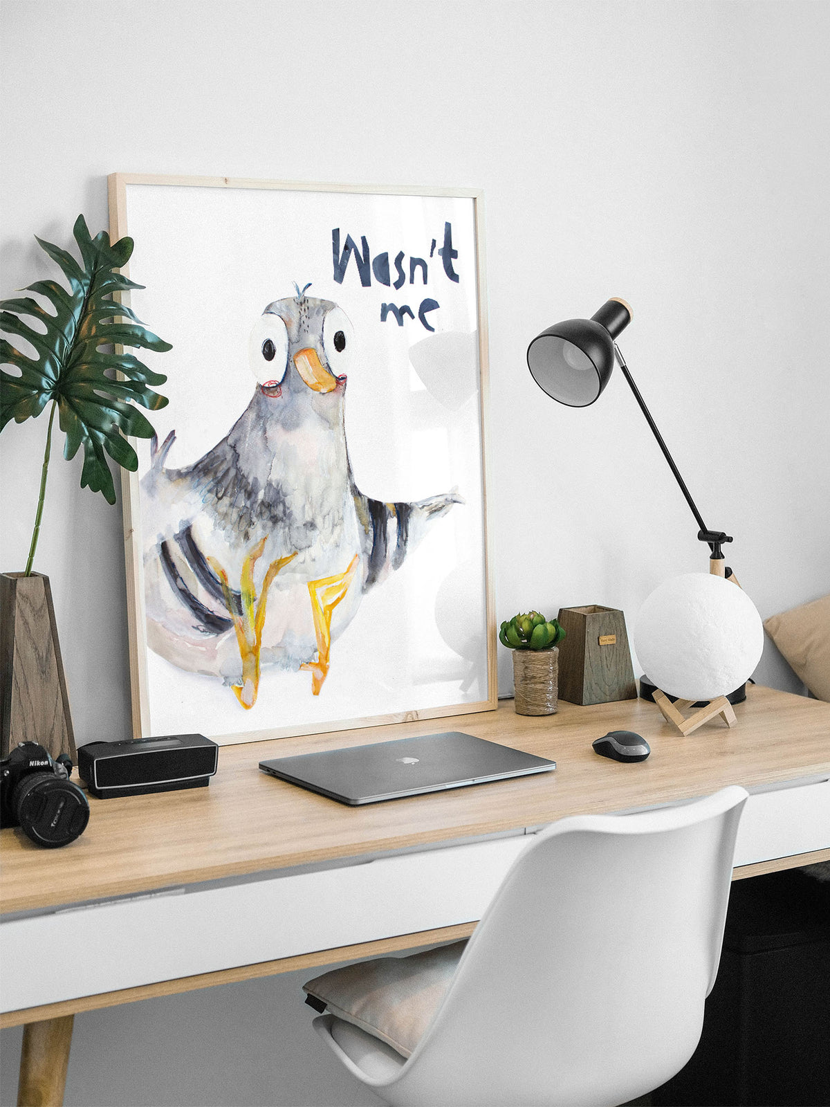 Mock up Art Print Taube 02/2026 Halfbird
