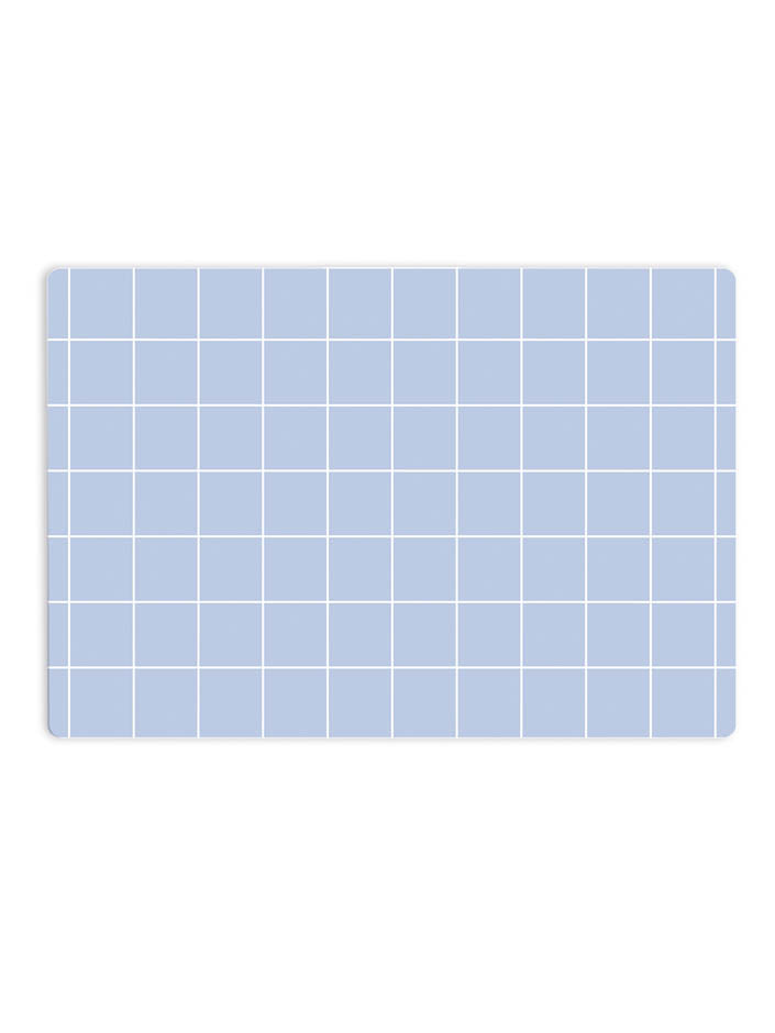 Frühstücksbrettchen Grid Muster in hellblau