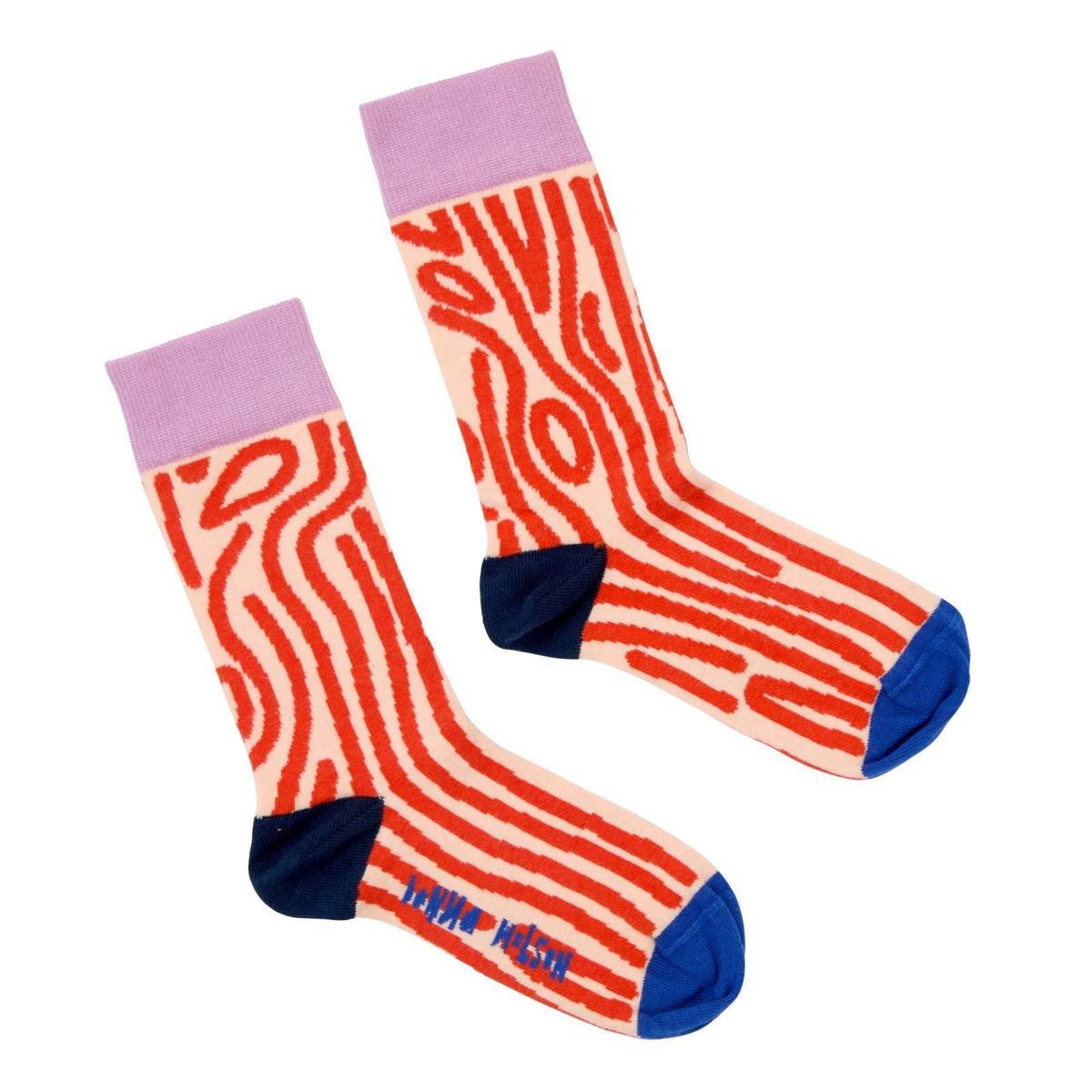 Socken "Wolly Wood" rot weiß