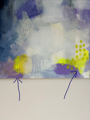 Bild mit Neon Acryl Tinte Details