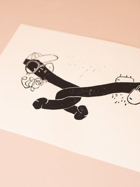 Detail Art Print Siebdruck Penis Buddies von Halfbird