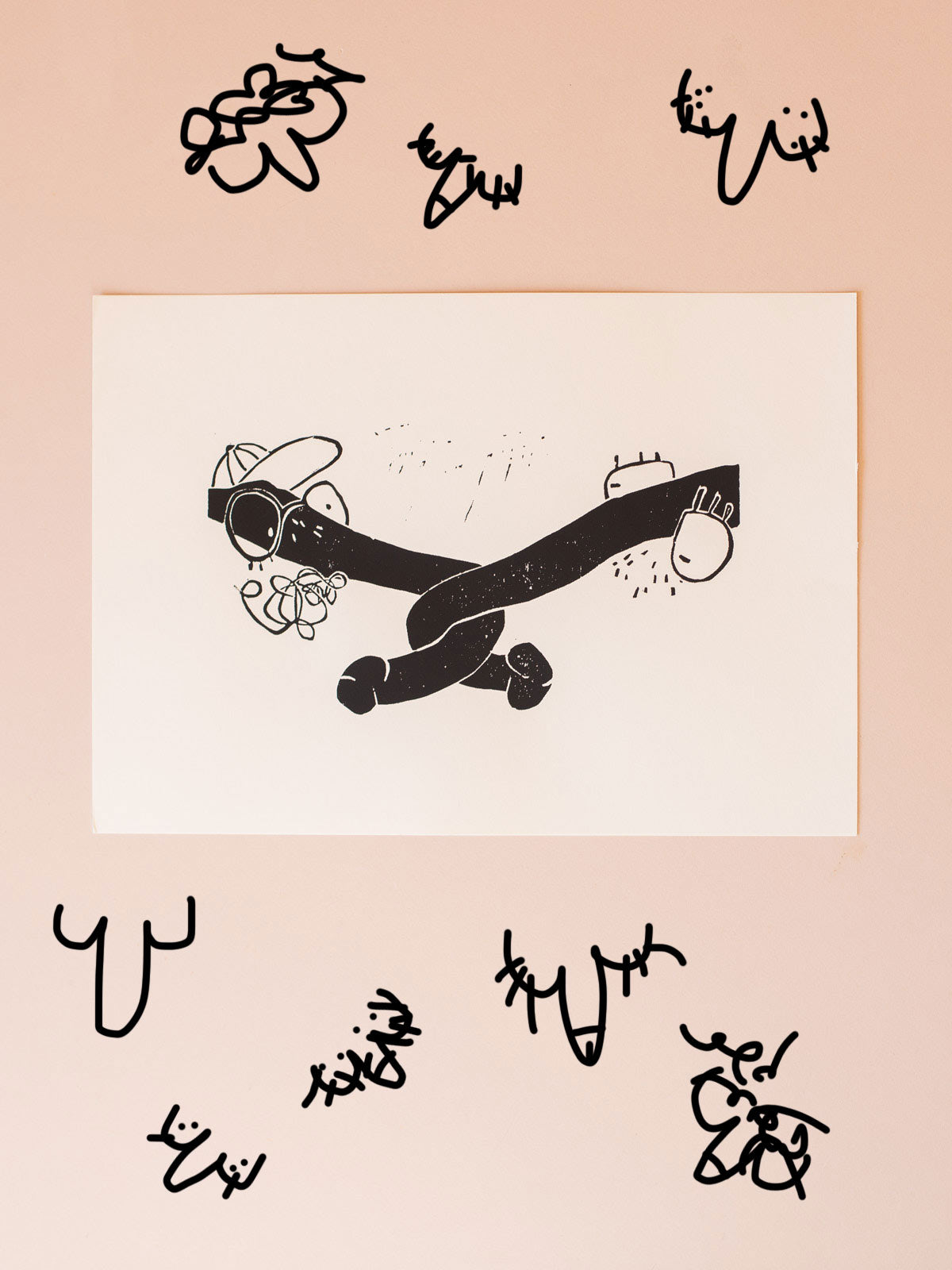 Art Print Siebdruck Penis Buddies von Halfbird