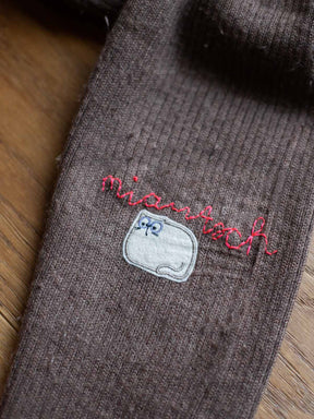 Aufnäher Katze beige von Halfbird auf Wollhose