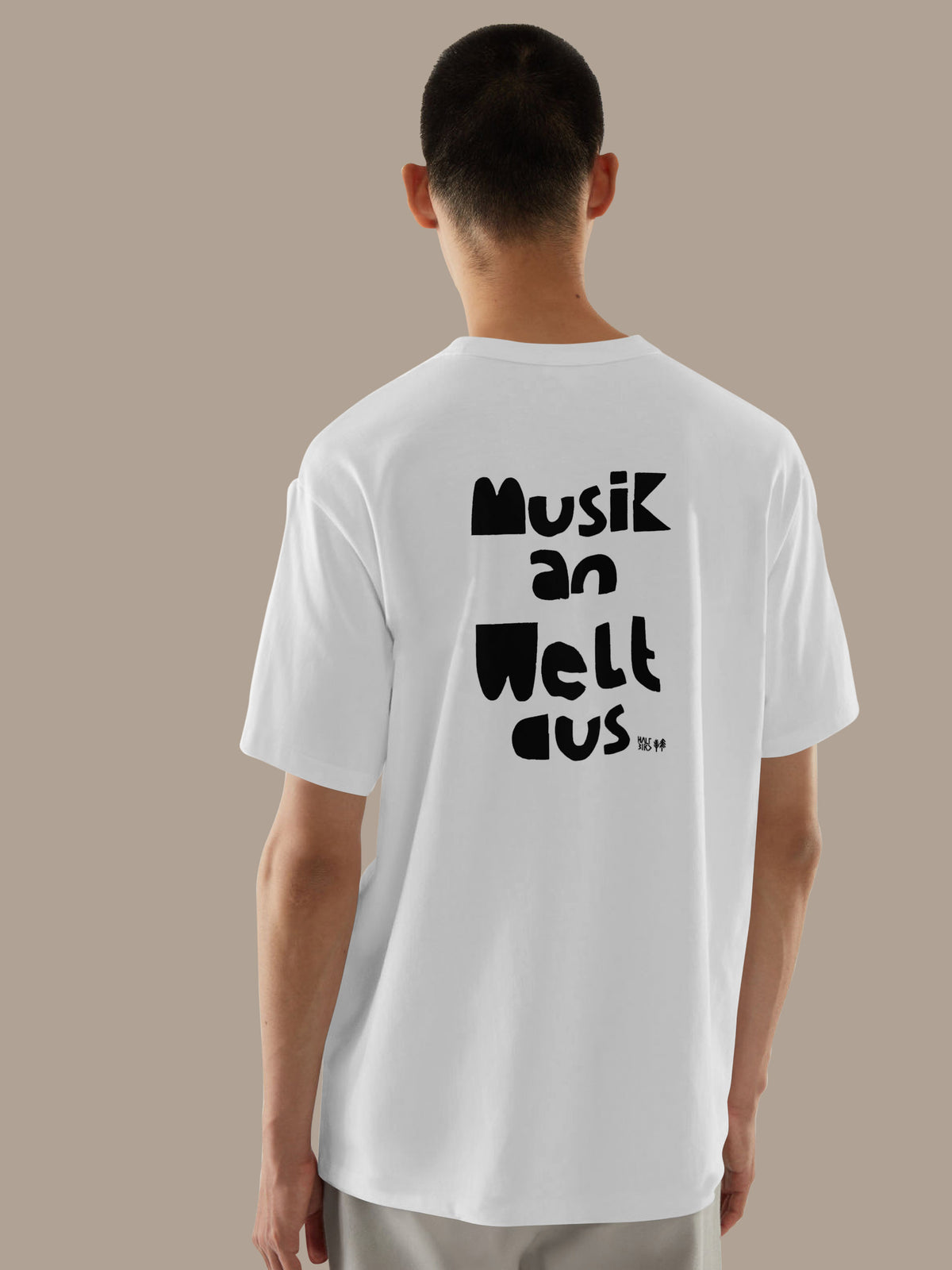 XXL Bügelbild randlos "Musik an, Welt aus"