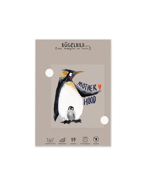 Bügelbild randlos "Motherhood Pinguin"