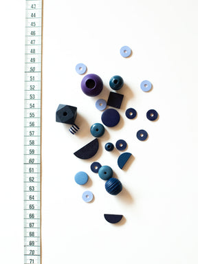 Maßband mit Perlenset "Dark Night" von Halfbird 