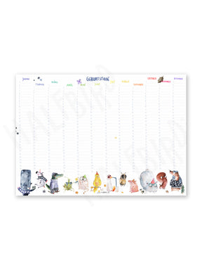 Geburtstagskalender DIN A2