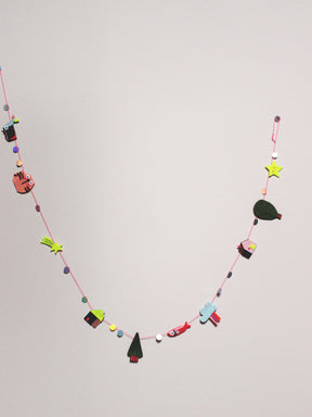 Filz Girlande - Papieranhänger | Bastelvorlage