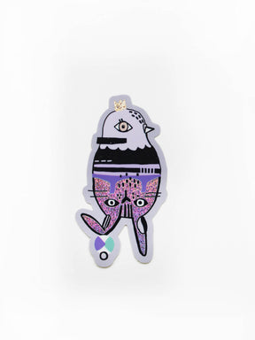 Glitzer Sticker "Taube - Hase"