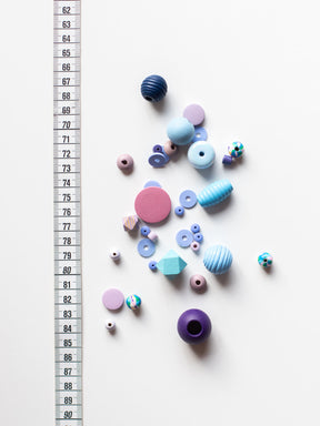 Perlenset Konfetti light von Halfbird mit Maßband