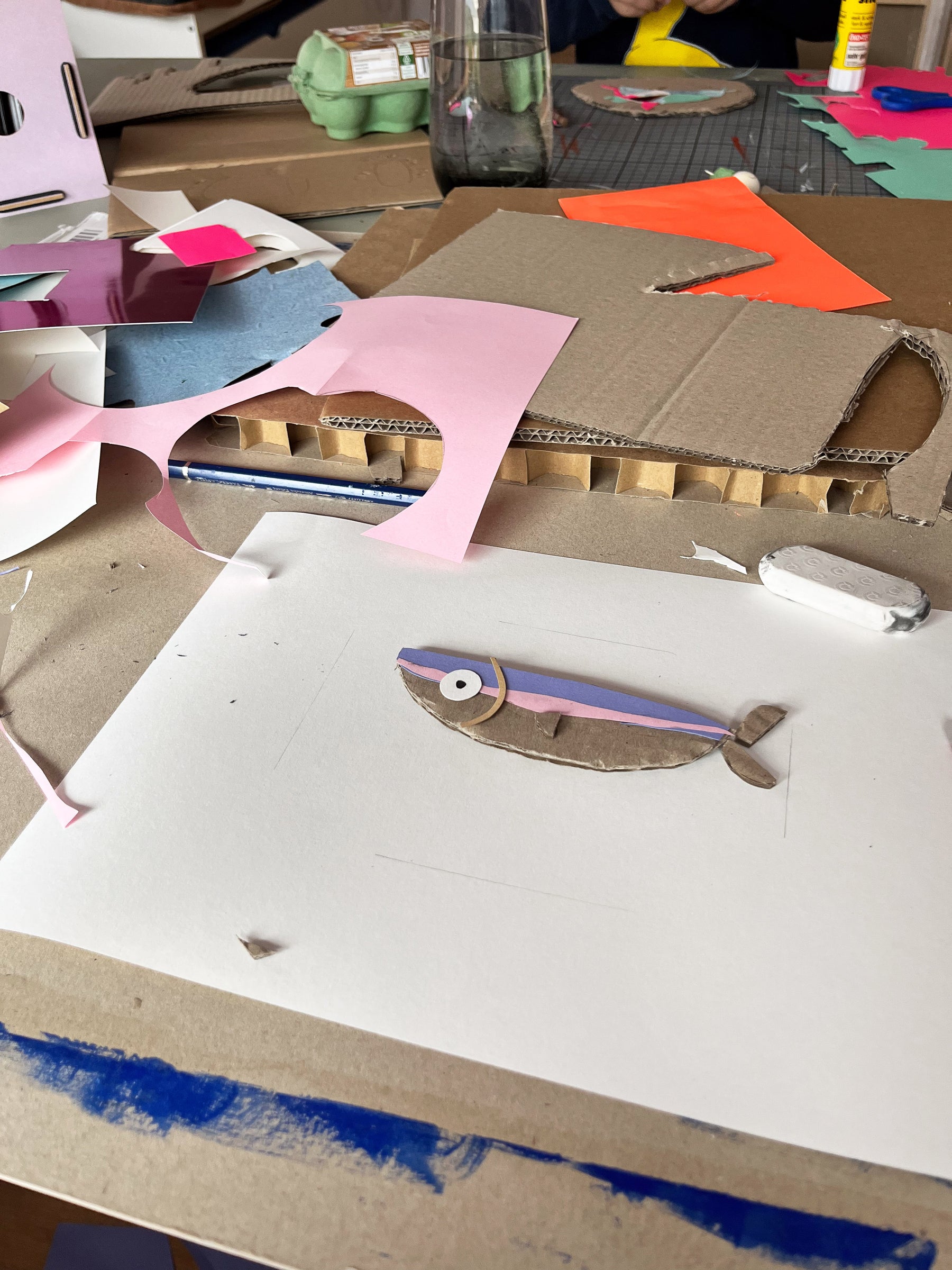 Schnipselkunst Papier | Bastelvorlage