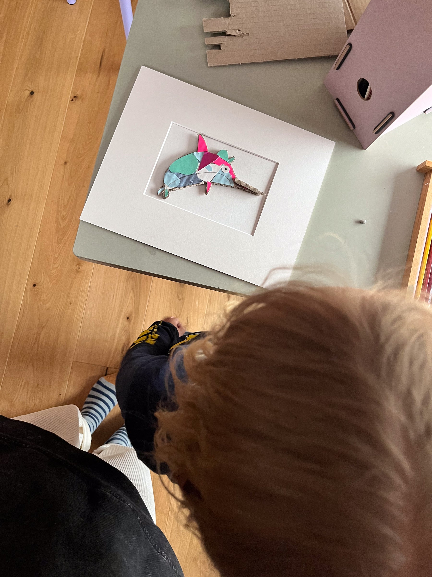 Schnipselkunst Papier | Bastelvorlage