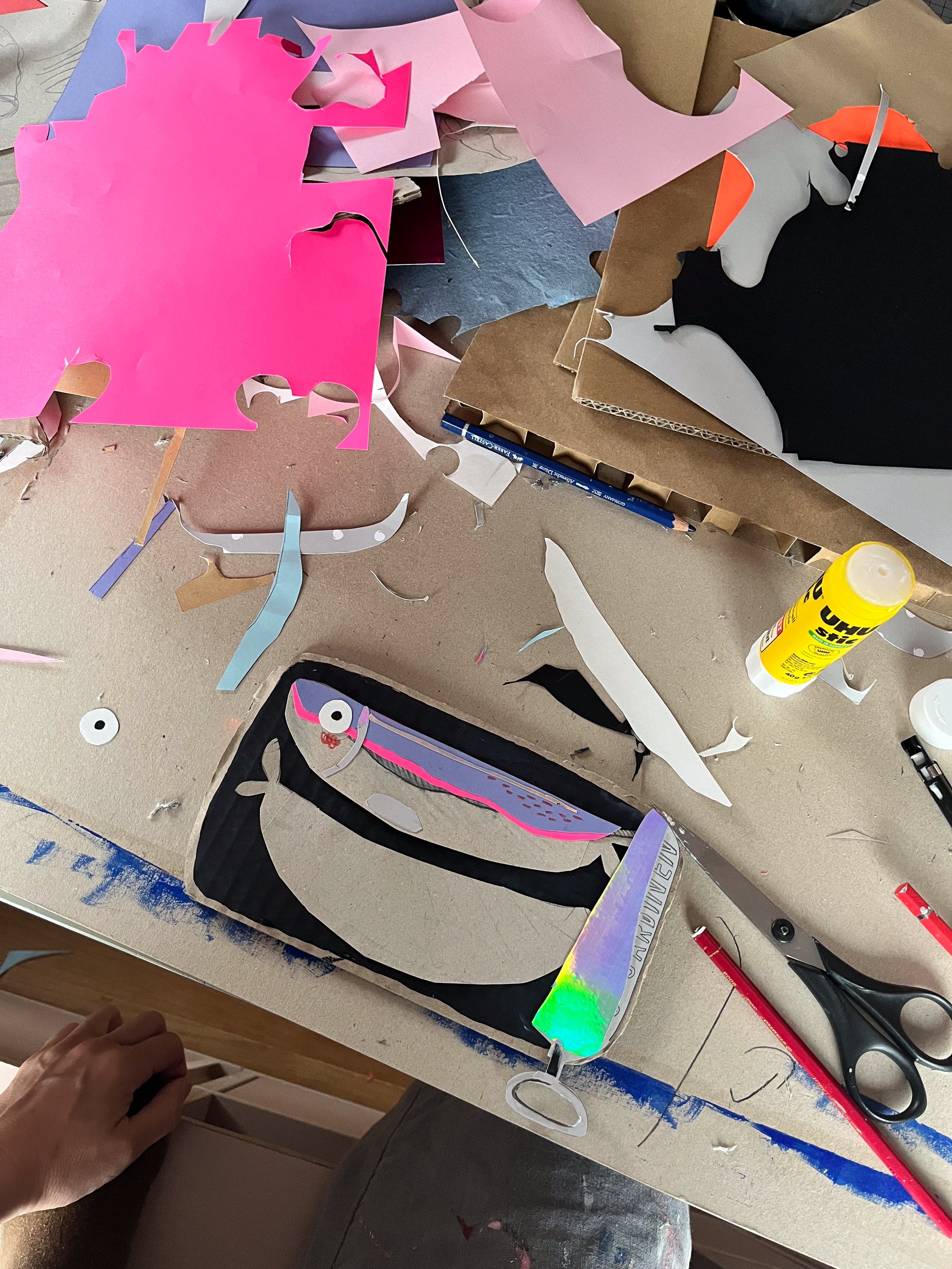 Schnipselkunst Papier | Bastelvorlage