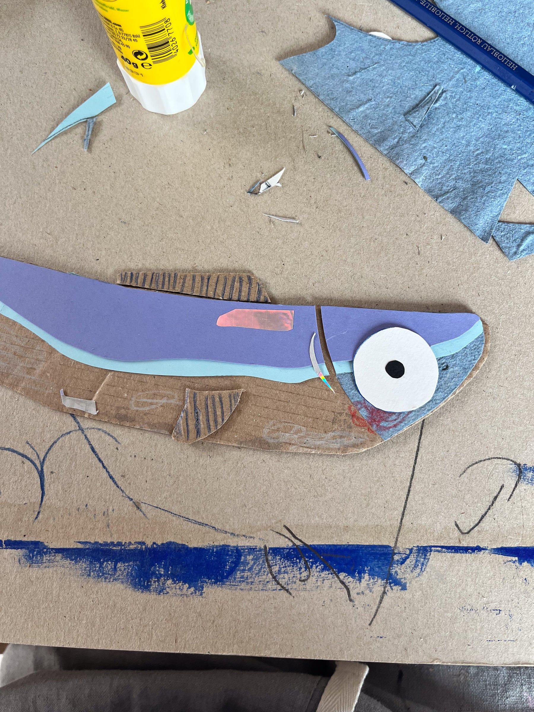 Schnipselkunst Papier | Bastelvorlage