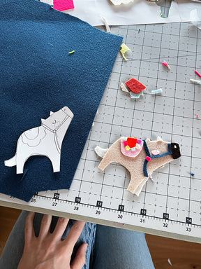 Filz Tiere "freche Freunde" | Bastelvorlage