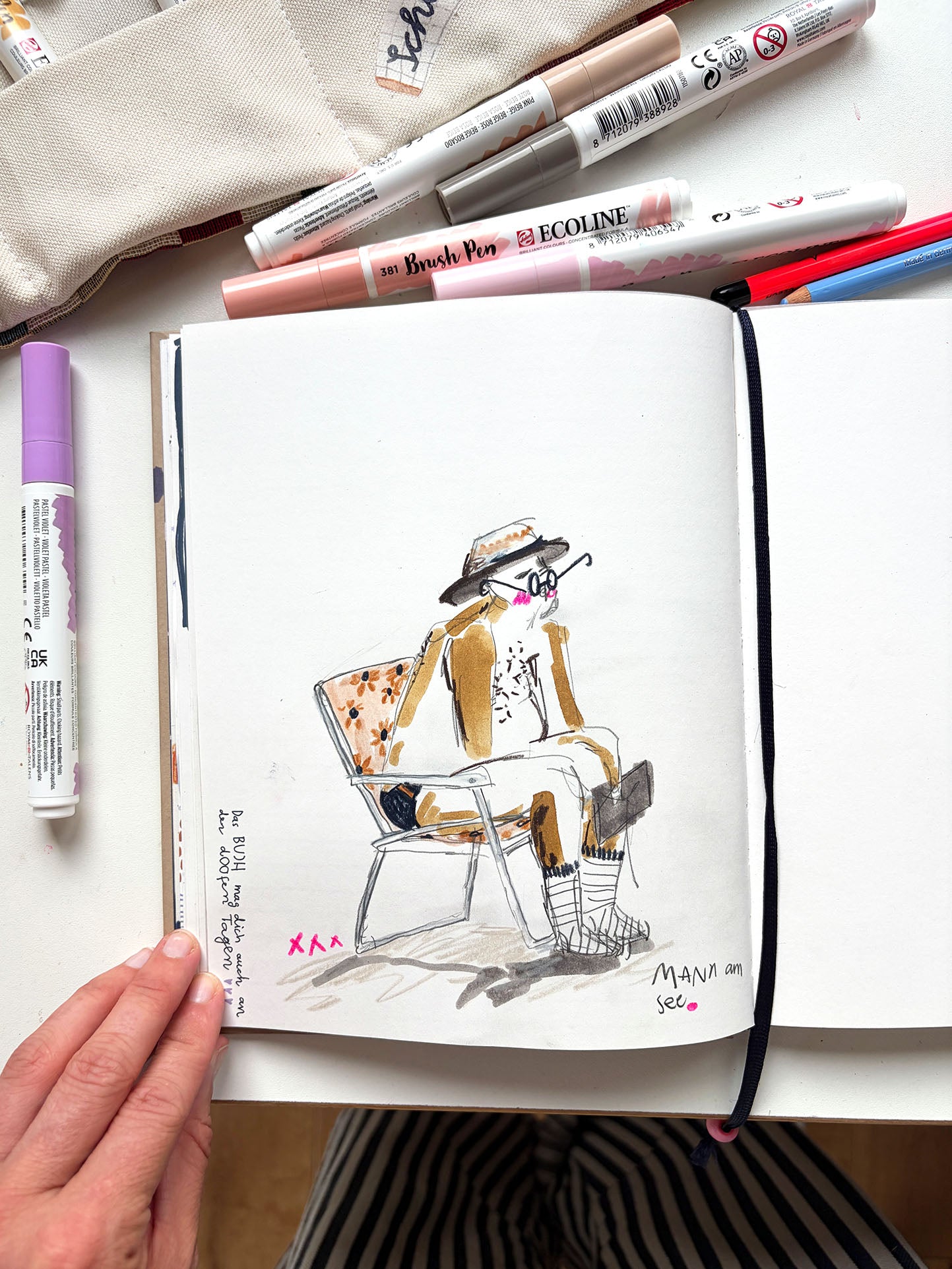 Brush Pen SET Halfbird | 1-8mm