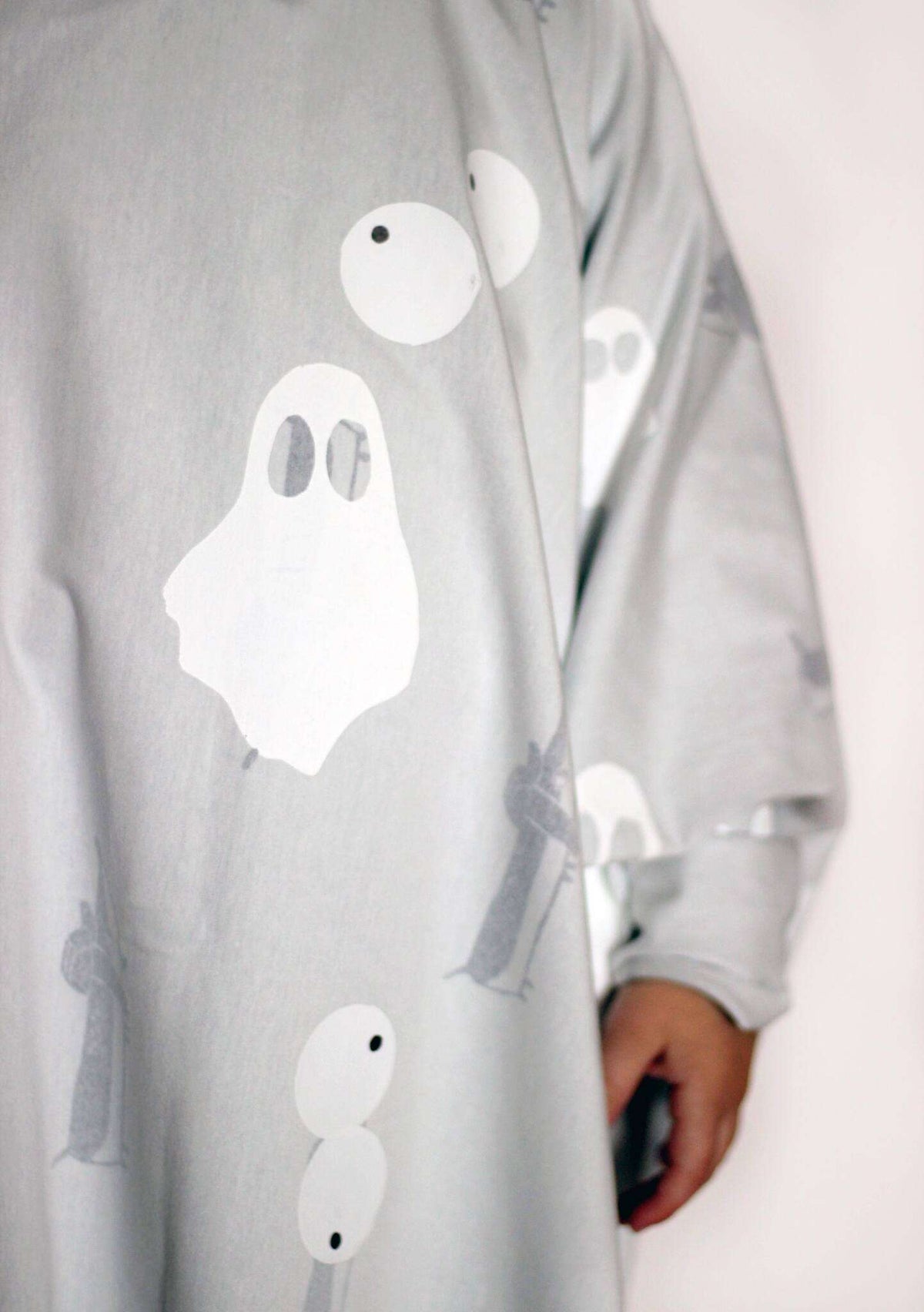 gratis Vorlage Gespenster Kostüm halloween