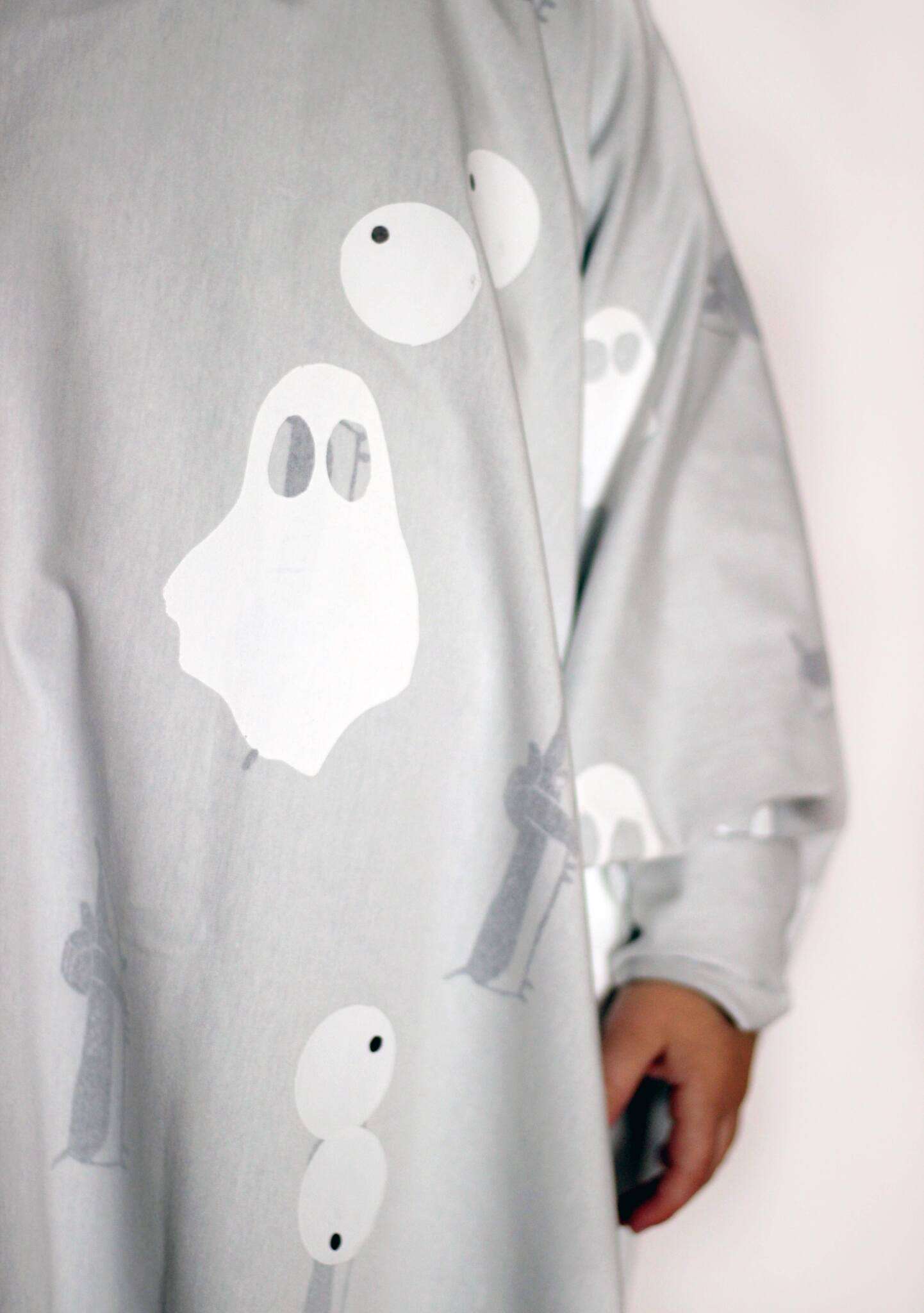 gratis Vorlage Gespenster Kostüm halloween
