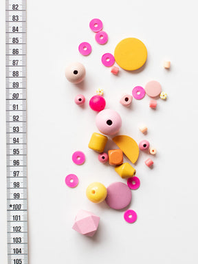 Maßband mit Perlenset Orangenlimonade von Halfbird