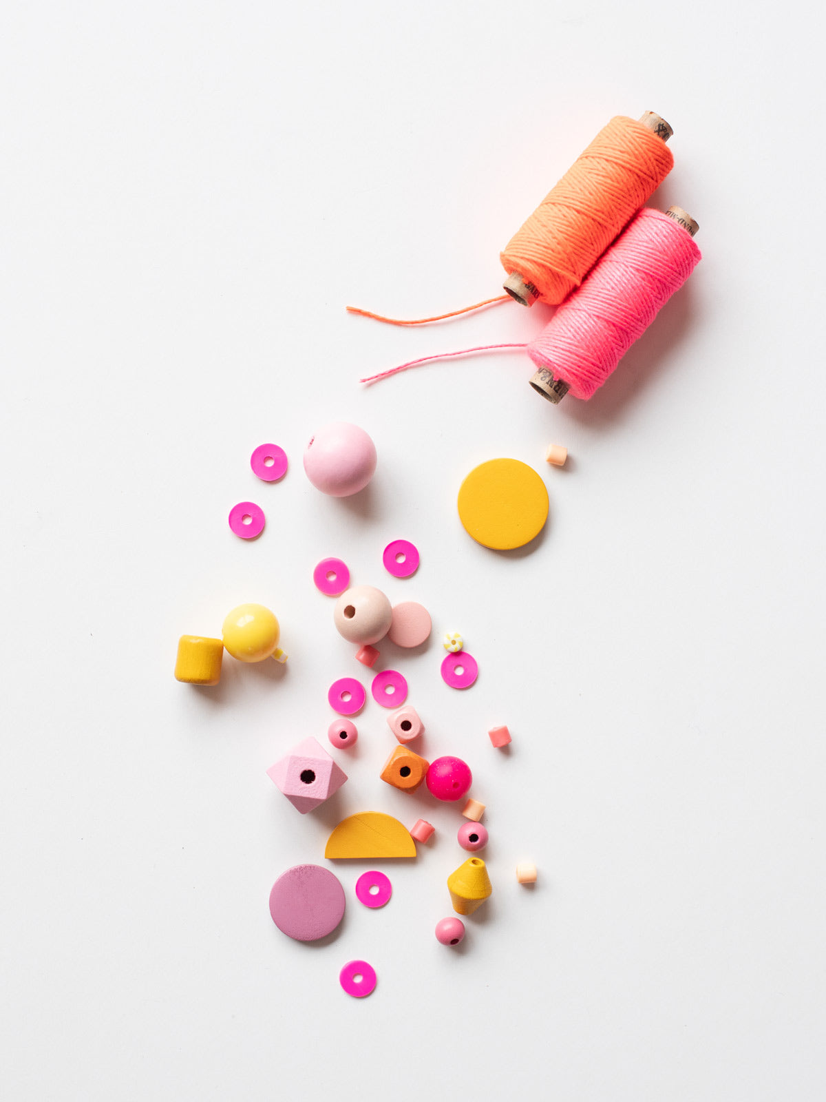 Garn mit Perlenset Orangenlimonade von Halfbird