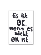 Postkarte "Es ist okay, wenn es nicht okay ist." von Halfbird