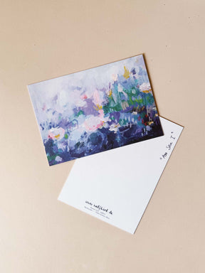 Postkarte "Am See 1" von Halfbird Vorder- und Rückseite