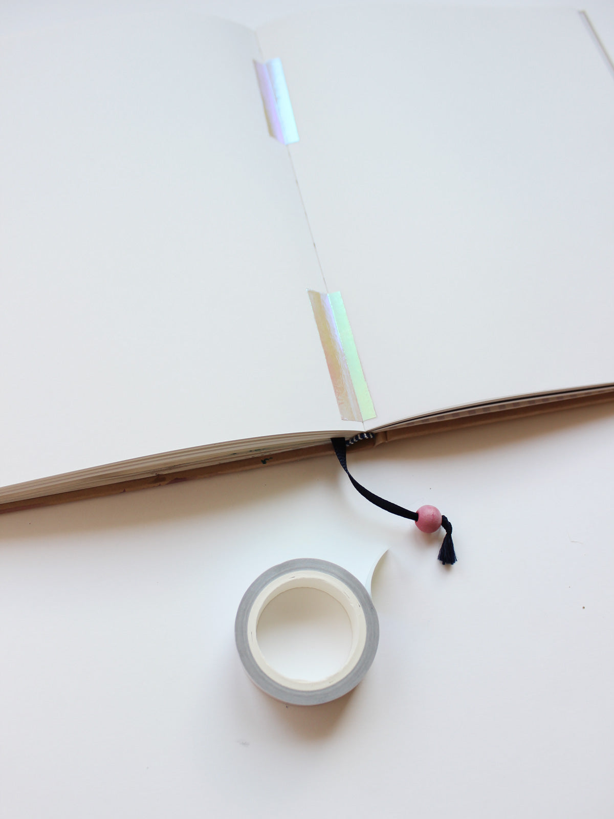 Irisierendes Washi Tape von Rico im Skizzentagebuch von Halfbird