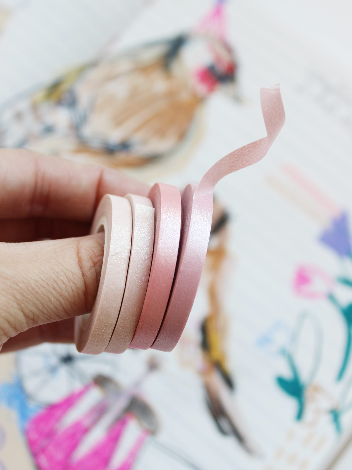 Washi Tape Rosa Glitzer von Rico bei Halfbird