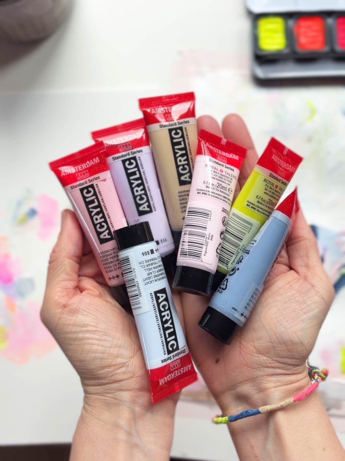 Acrylfarbe SET "Birds" 7x20ml