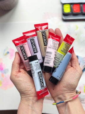 Acrylfarbe SET "Birds" 7x20ml