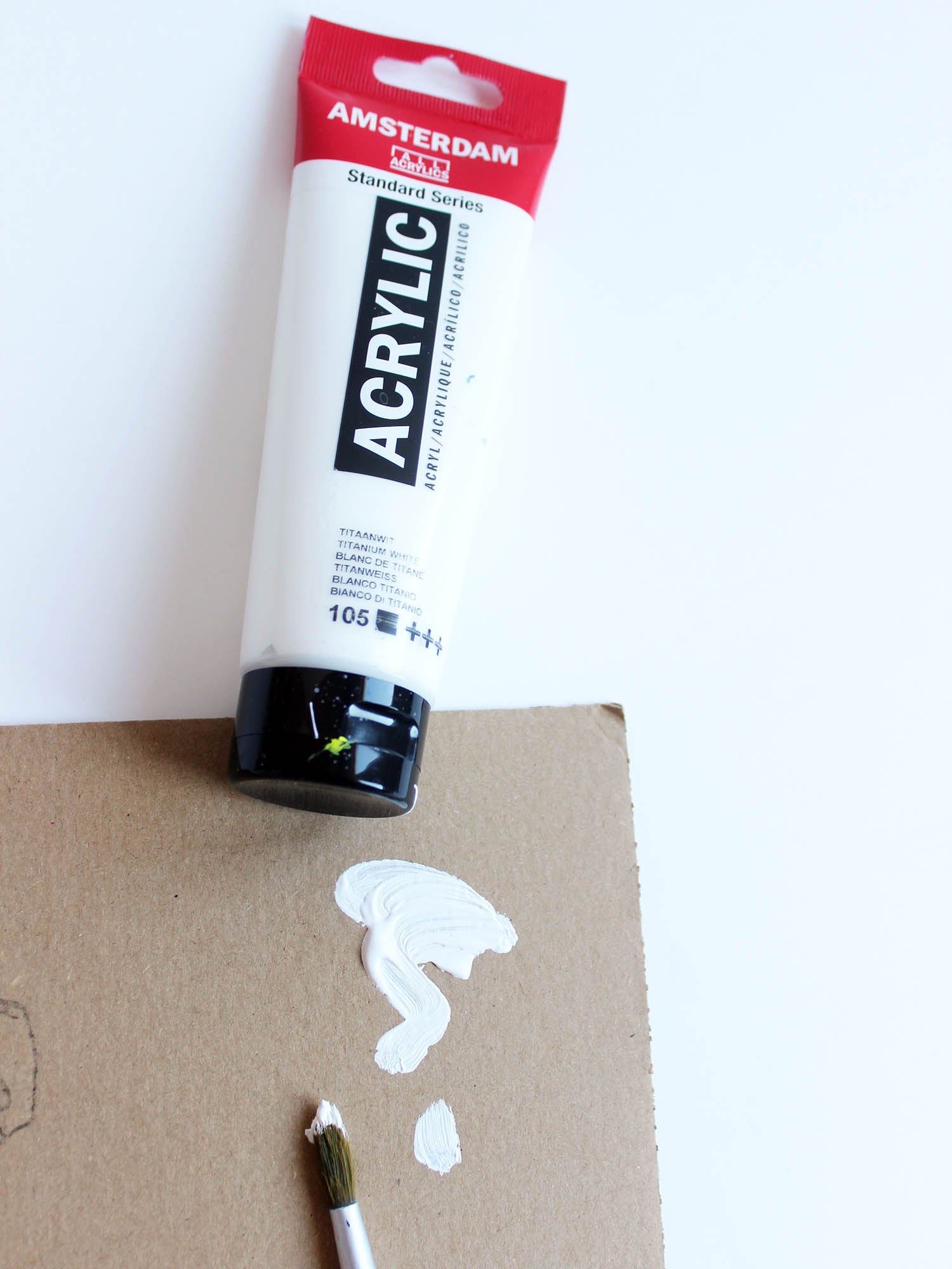 Acrylfarbe weiß Amsterdam| 2er Pack