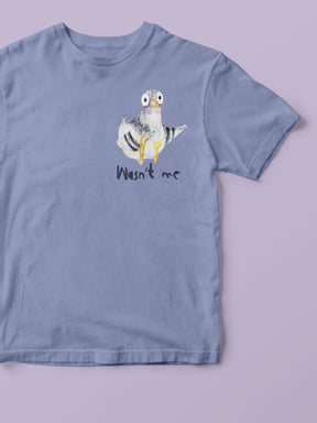 Shirt mit randlosem Bügelbild Taube von Halfbird