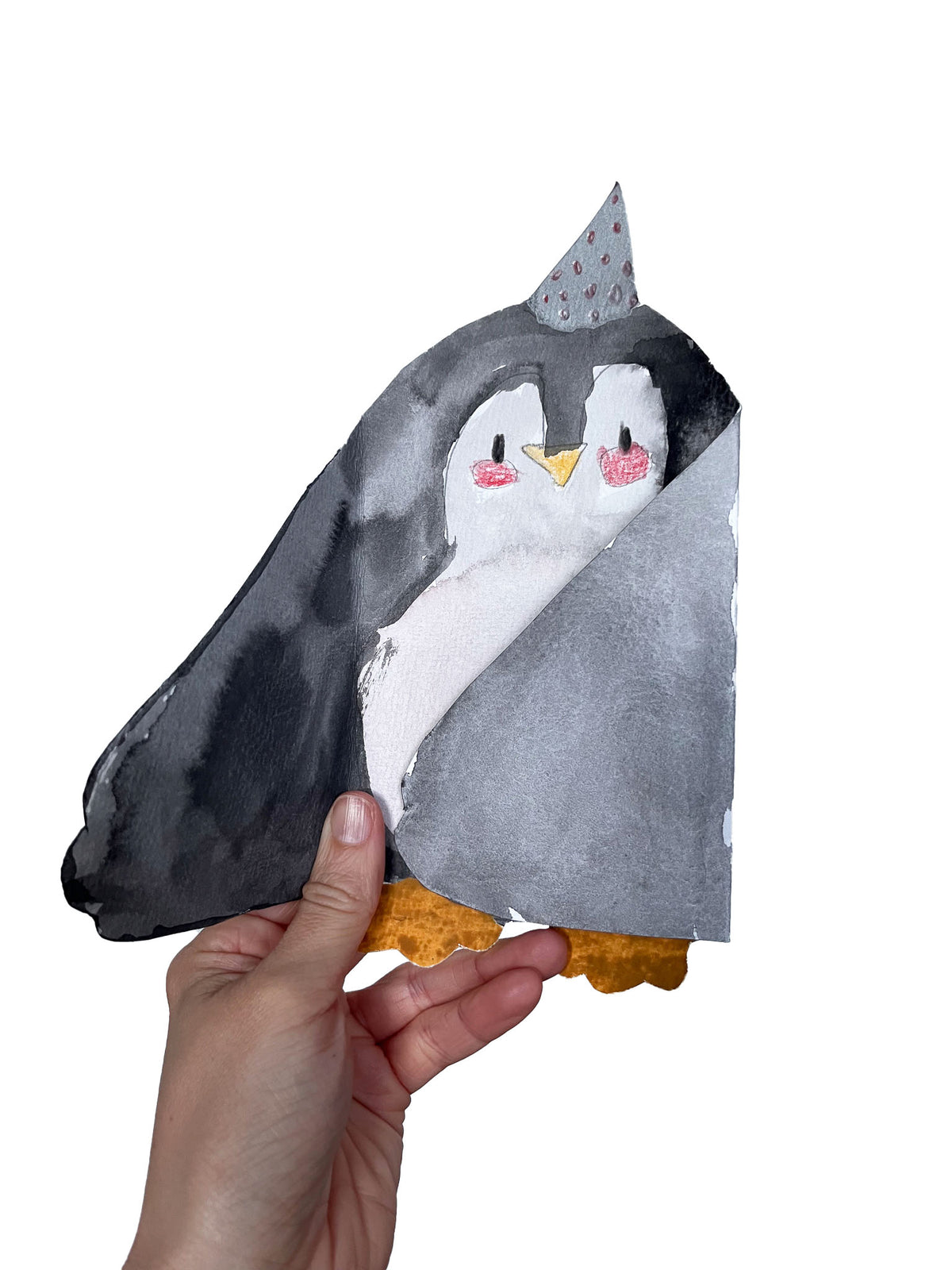 Bastelanleitung "Pinguin Einladungskarten” - Downloaddatei