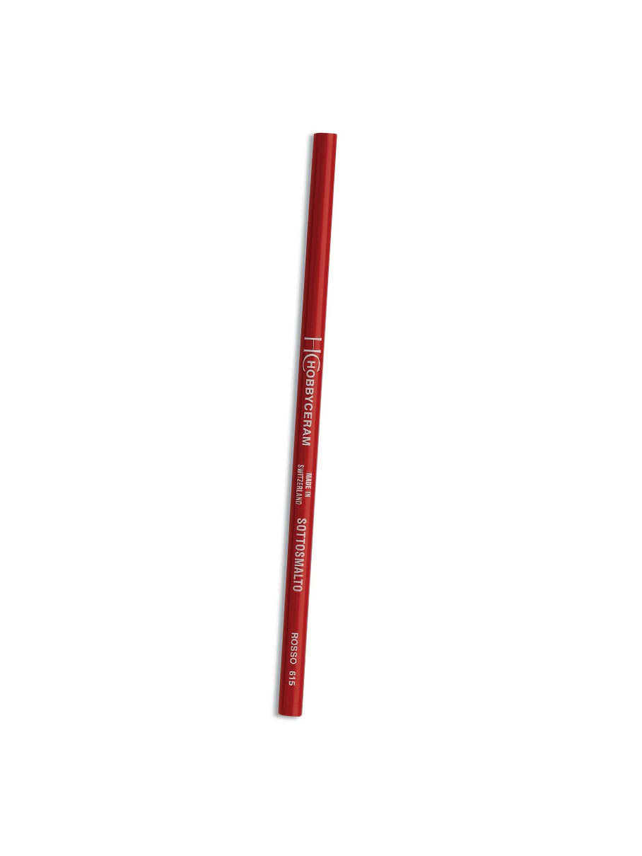  roter Unterglasurstift von Hobbyceram