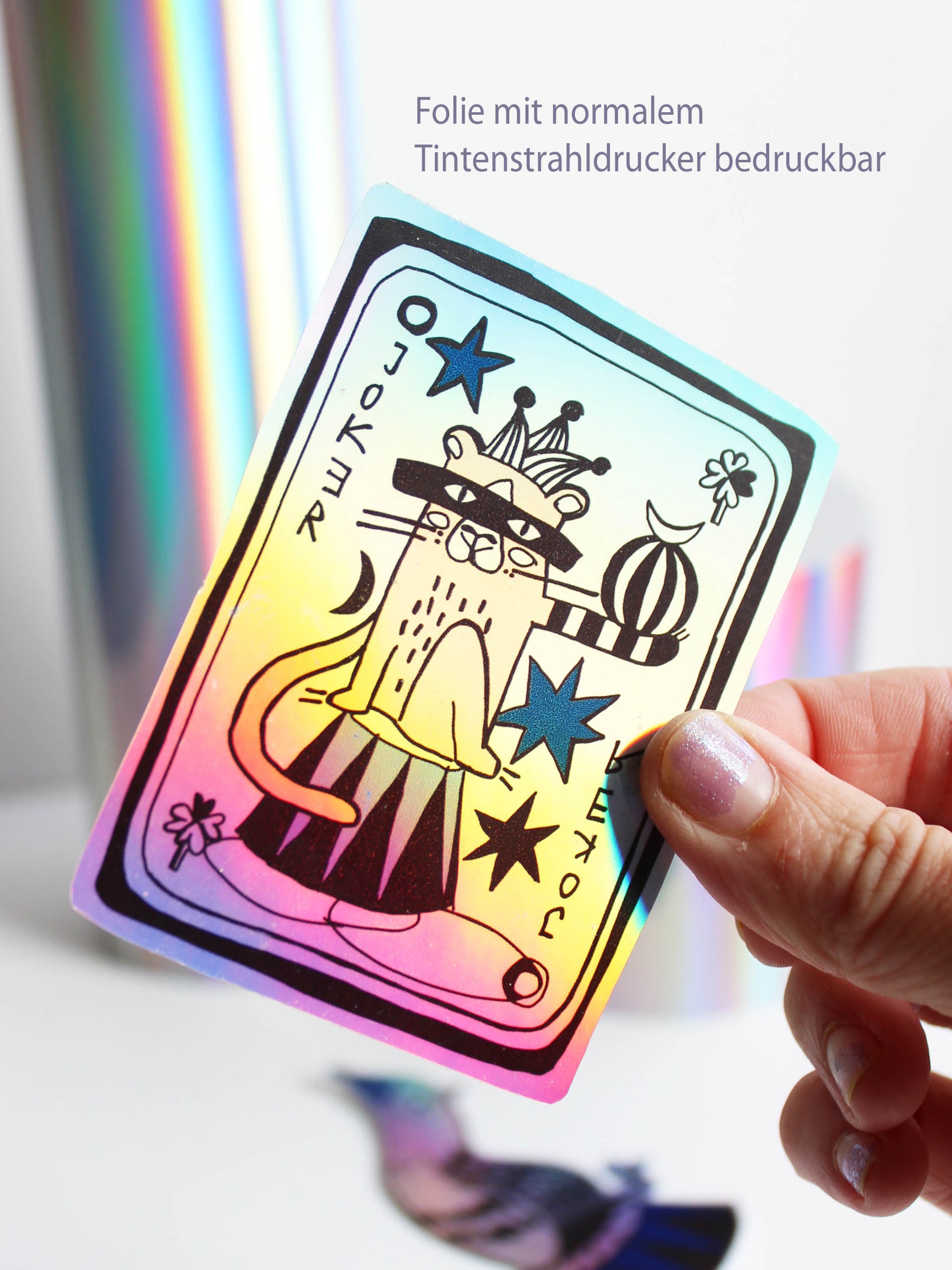 holografische Klebefolie | beidseitiger Effekt
