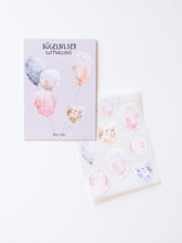 Set randlose Bügelbilder Luftballons Halfbird