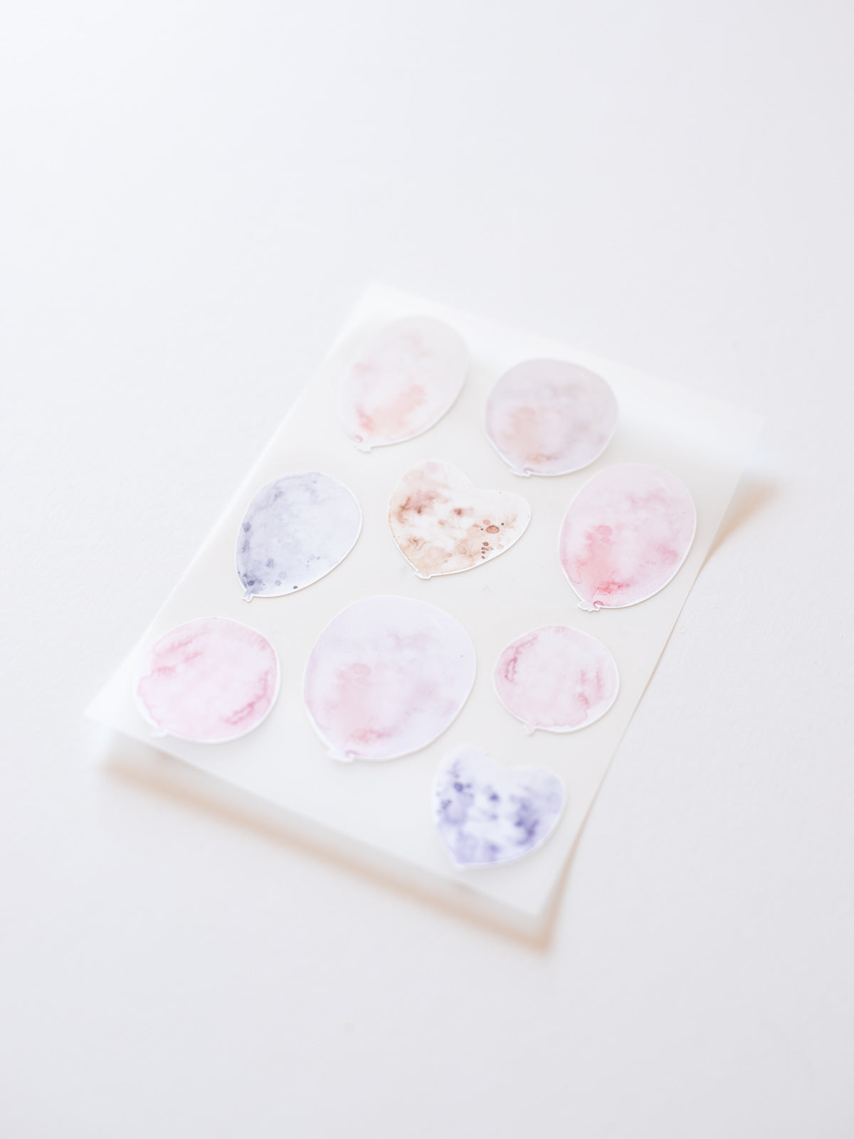 Set randlose Bügelbilder Luftballons Halfbird