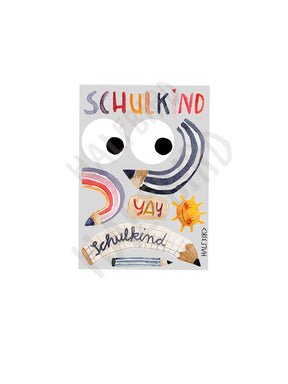 SET Reflektierende Aufkleber "Schulkind" | Pocket Edition