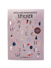 spülmaschinenfeste Aufkleber ABC