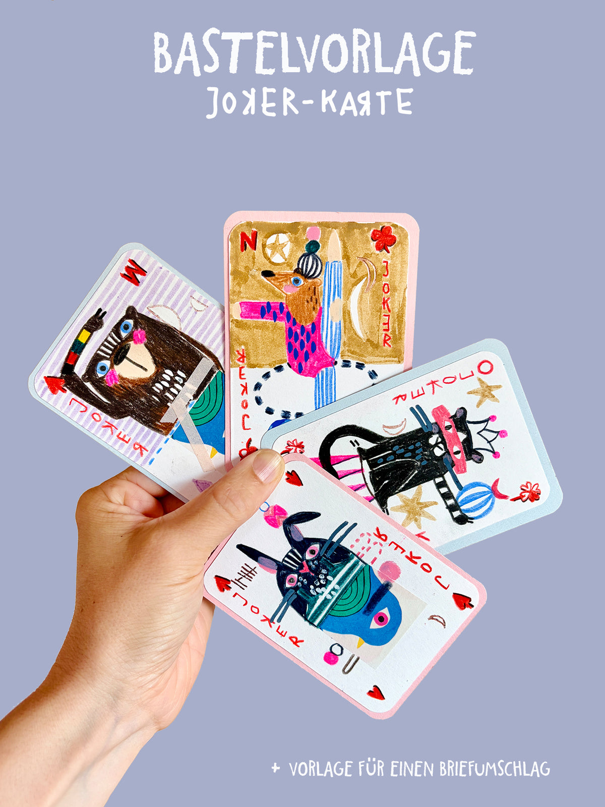Joker Karten | Bastelvorlagen