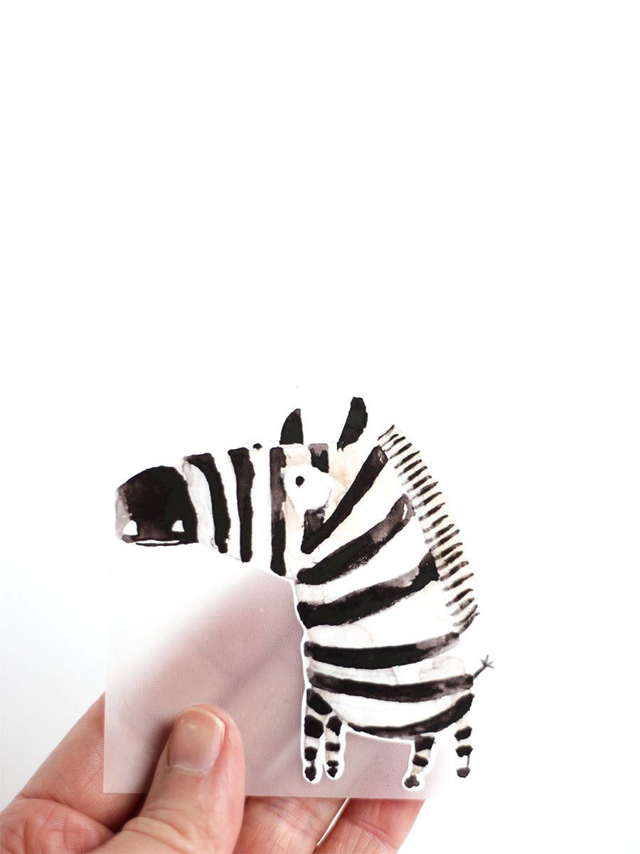 Bügelbild Zebra