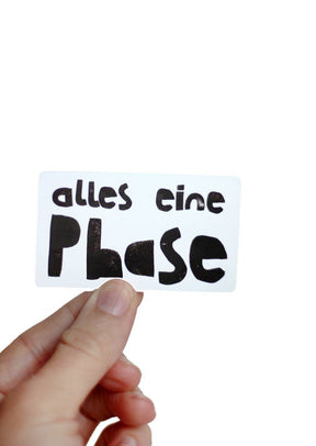 Bügelbild alles eine Phase