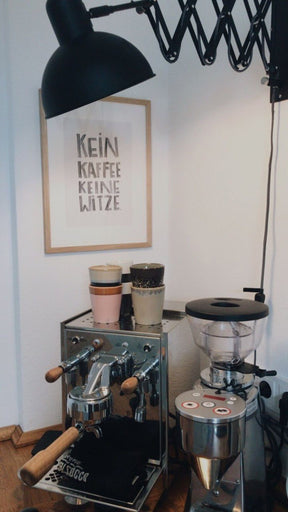 Kunstdruck "Kein Kaffee, keine Witze", Aquarell | DIN A4