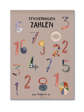 Sticker Zahlen 1-24